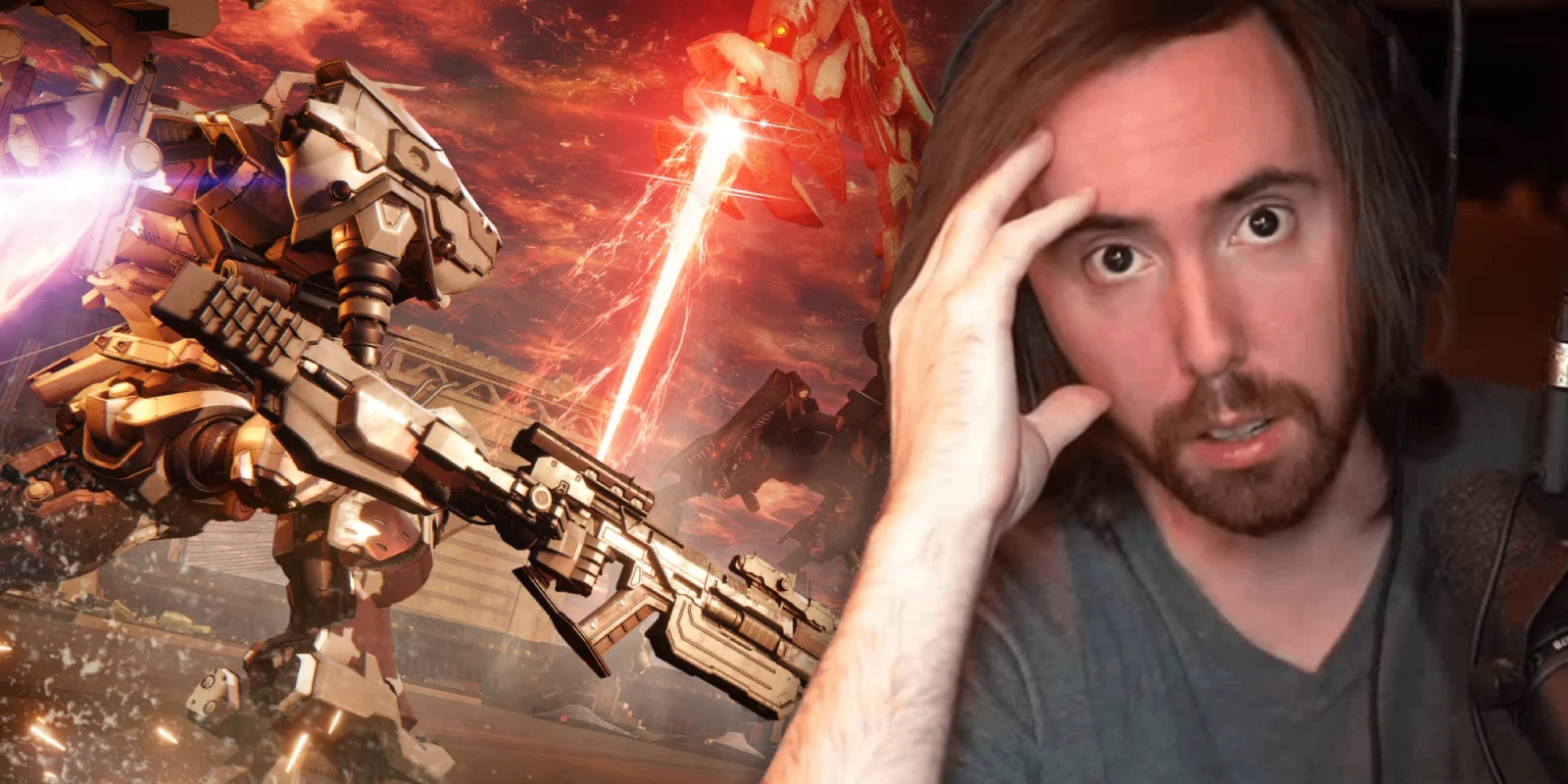 Armored Core 6’s brutal difficulty sees Asmongold eventually give up in all-time rage quit